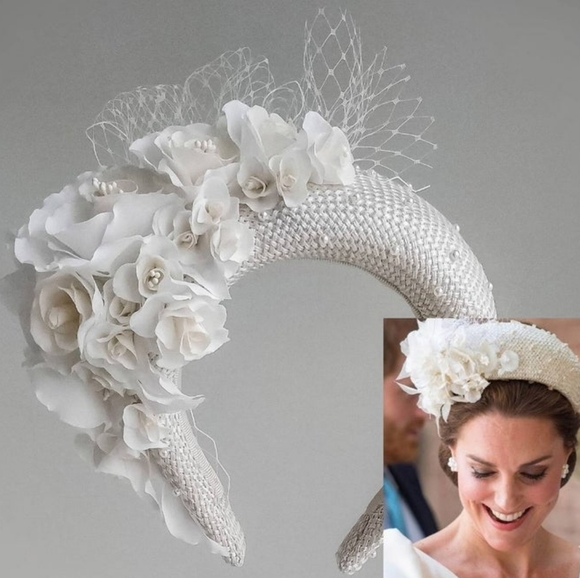 Cream wedding headband - NWT - Picture 1 of 6